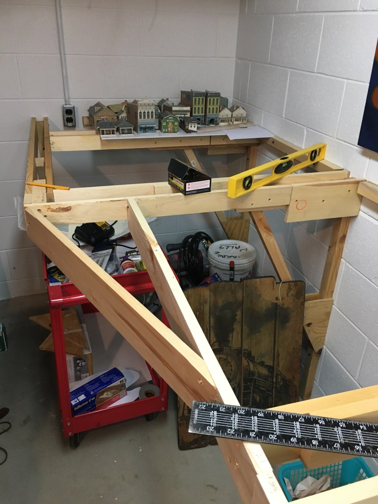 Close up photo of lengthened wall bracket arms with fascia attached for additional support.