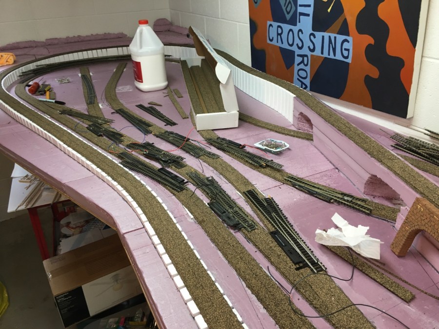 The edges of the pink extruded foam have a slight dip. When the edges are together, the dip is worse.