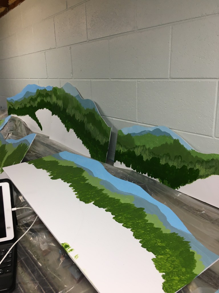 Darker colors indicate closer trees.