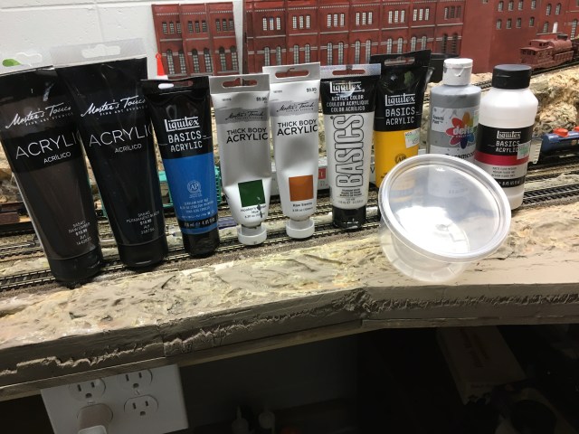 Experiment with paint mixtures until reaching the best look.