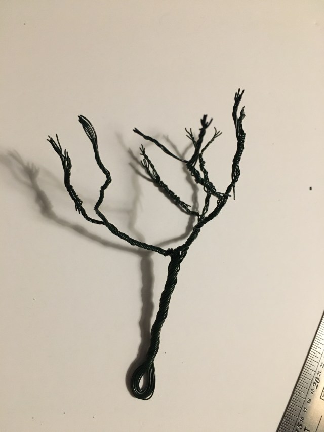 Loops cut and ends twisted