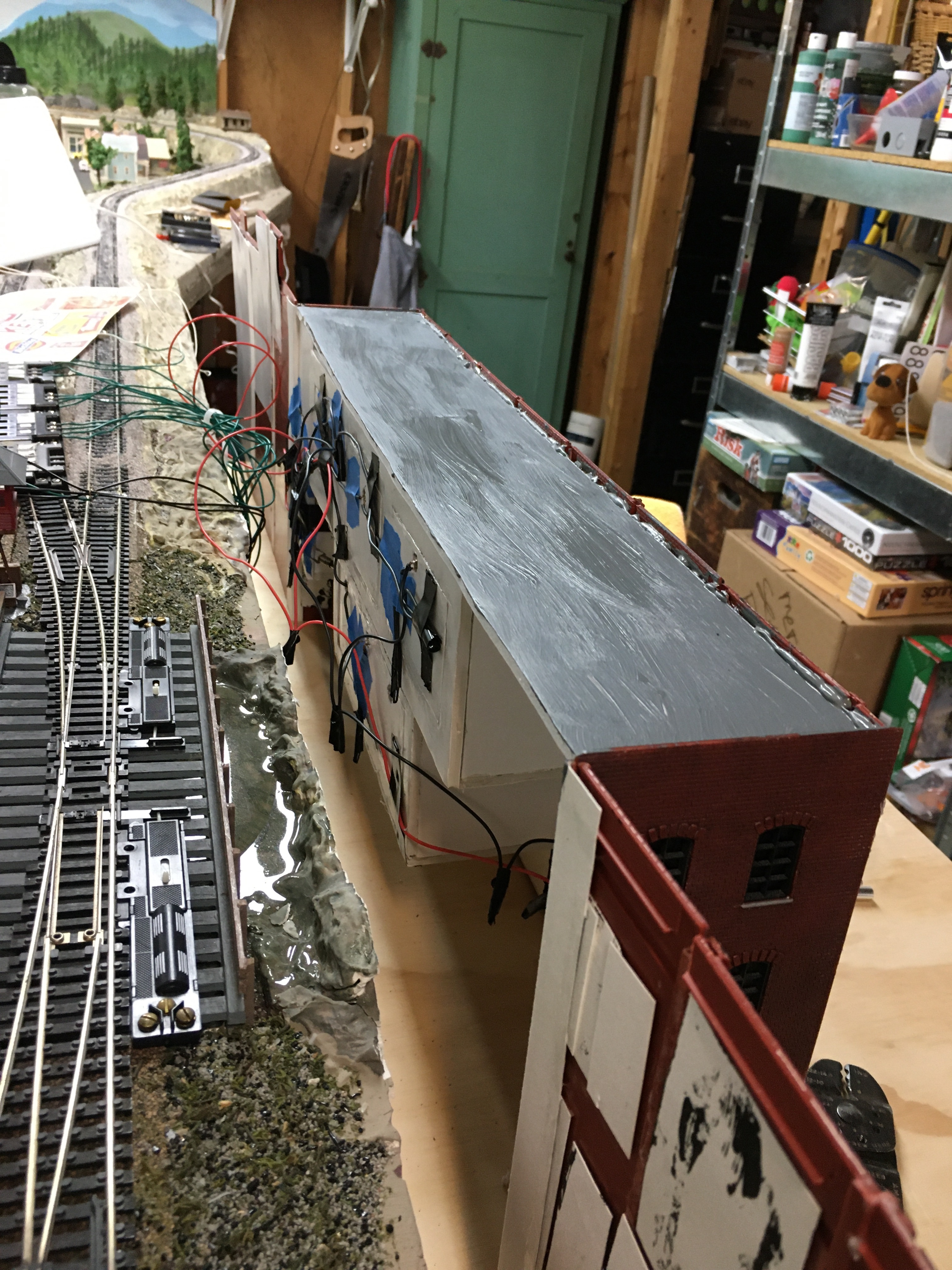 View of backdrop factory showing wiring
