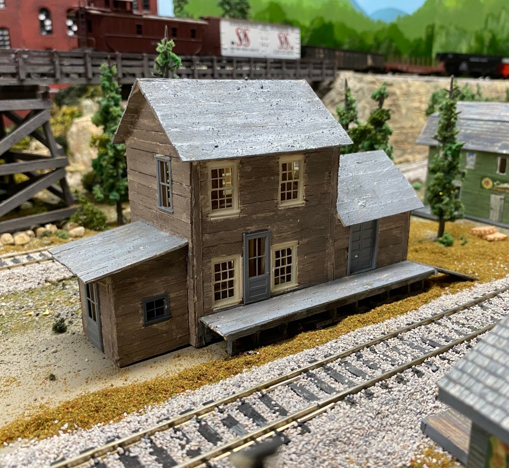 Two story balsa Maple Valley Supply Co building h finished.