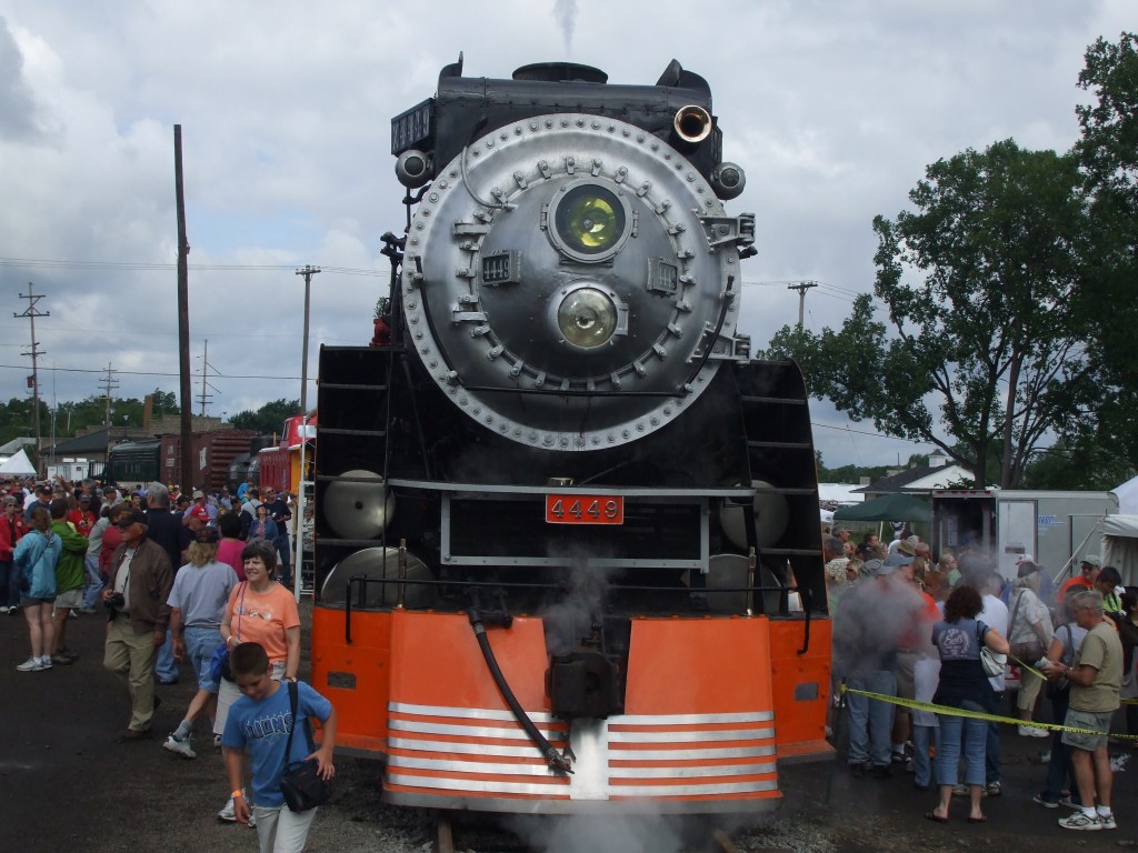 Amazing shot of Southern Pacific #4448 ready to roll