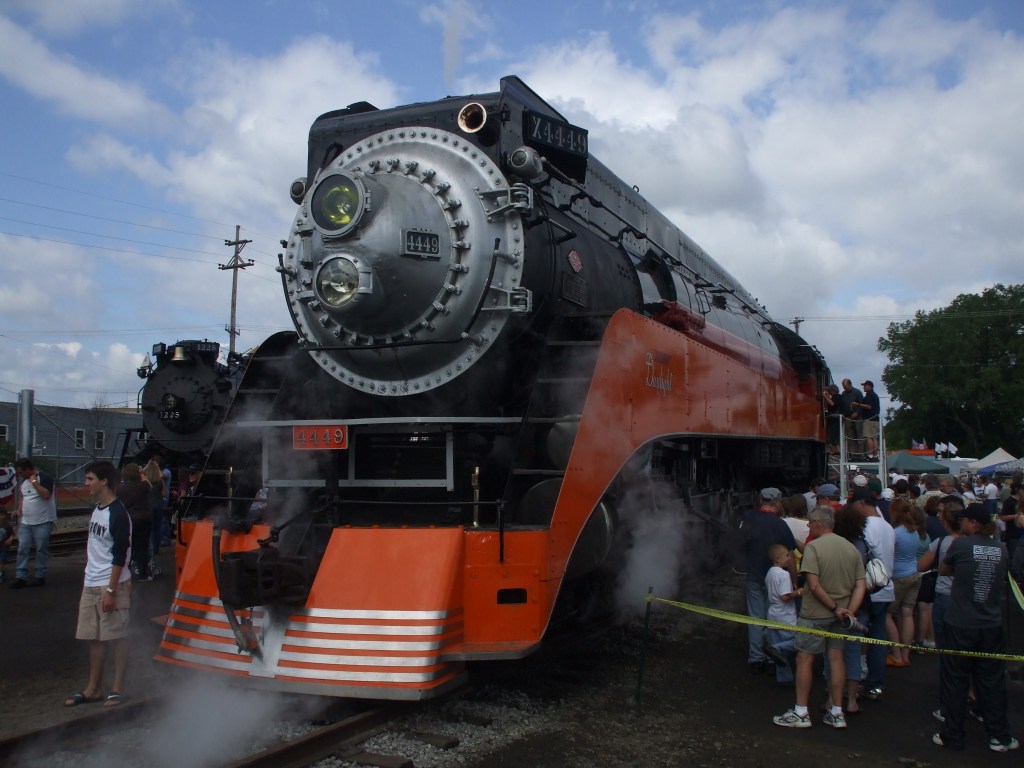Close up photo of steam loco #4448