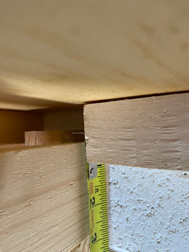 Photo shows wall bracket girder and support attached to the wall.